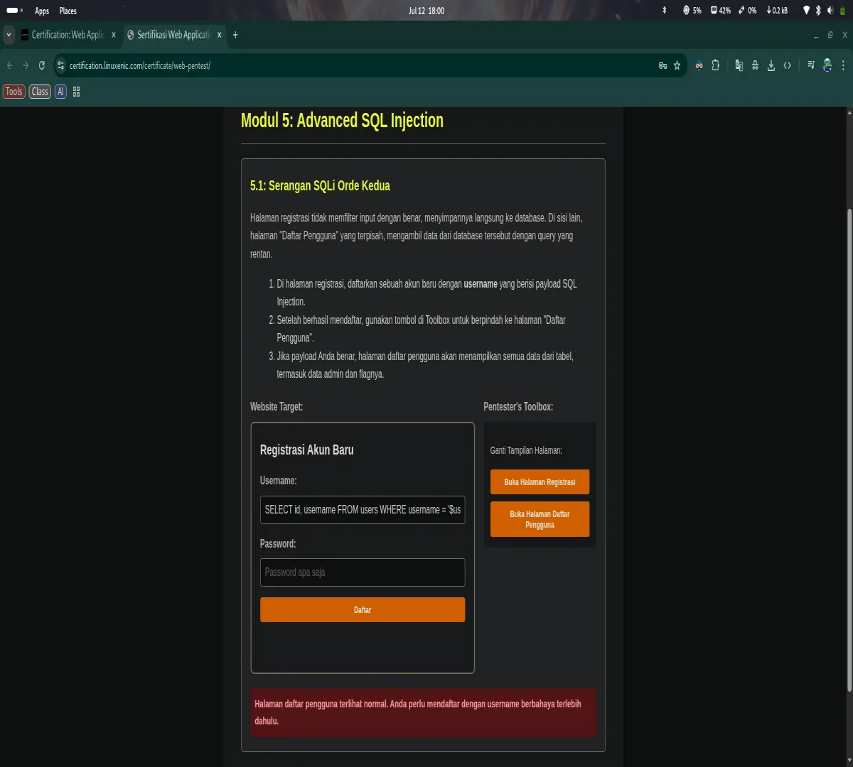Advanced SQL Injection
